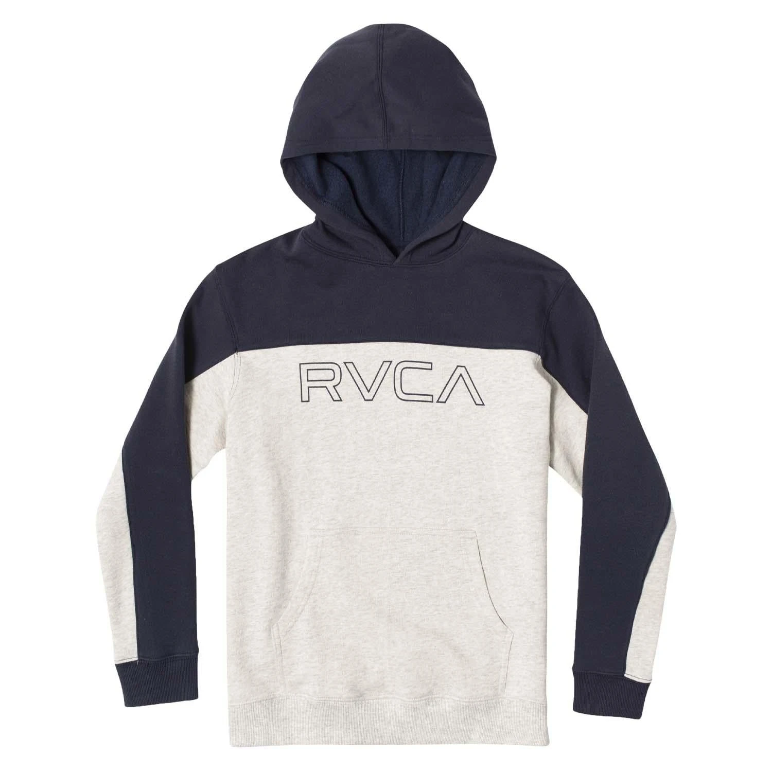White-Black RVCA Bali Colour Block Hoodie - Image 4