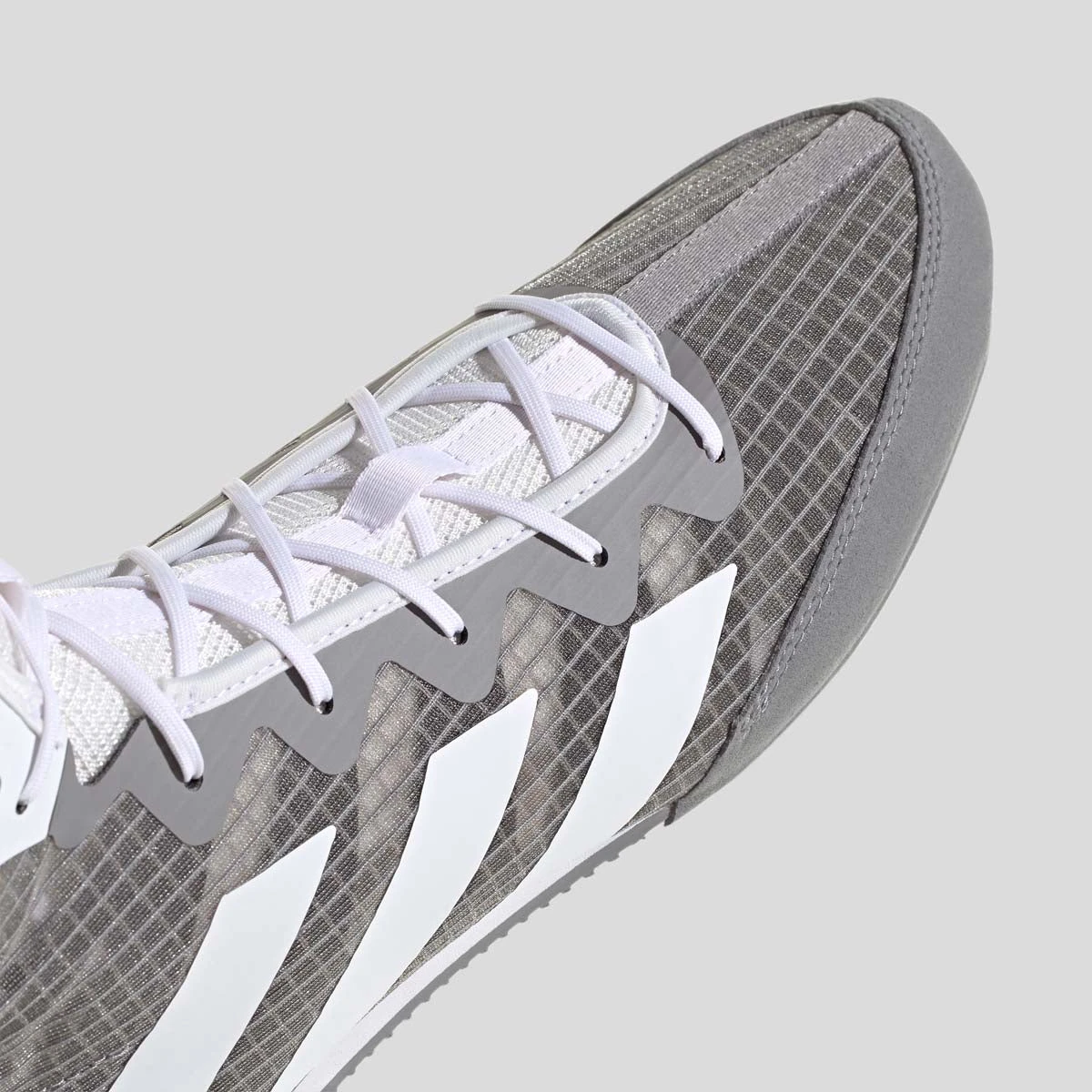 Grey/White Adidas Box Hog 4 Boxing Boots - Image 7