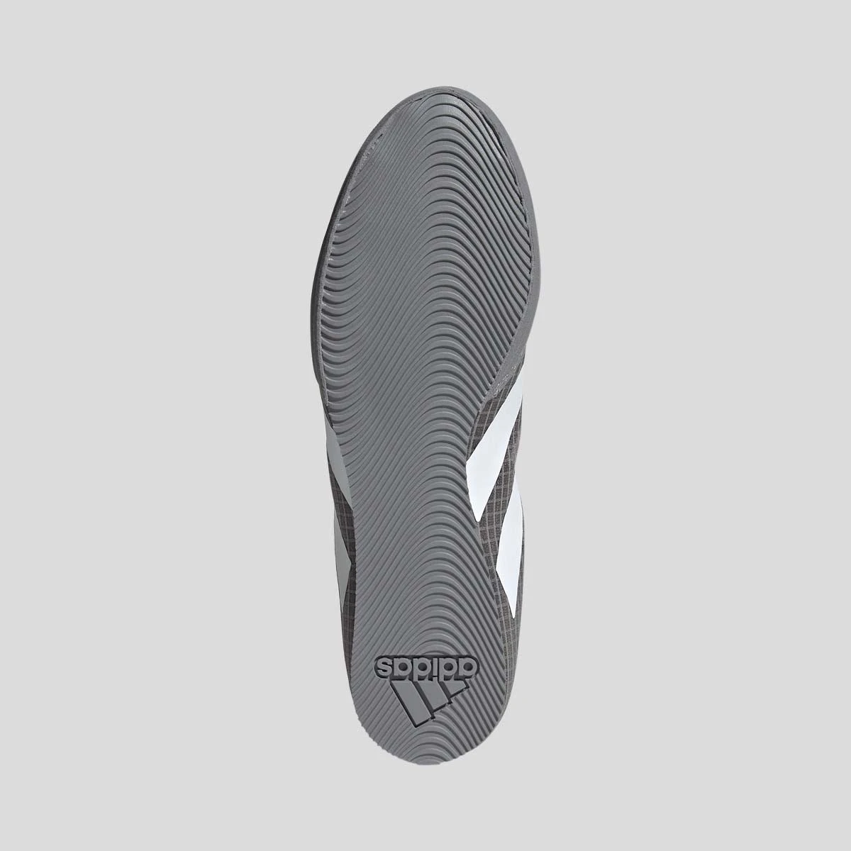 Grey/White Adidas Box Hog 4 Boxing Boots - Image 4