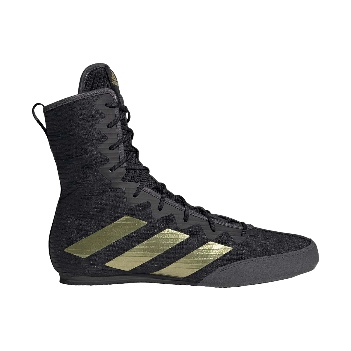 Black/Gold Adidas Box Hog 4 Boxing Boots - Image 7