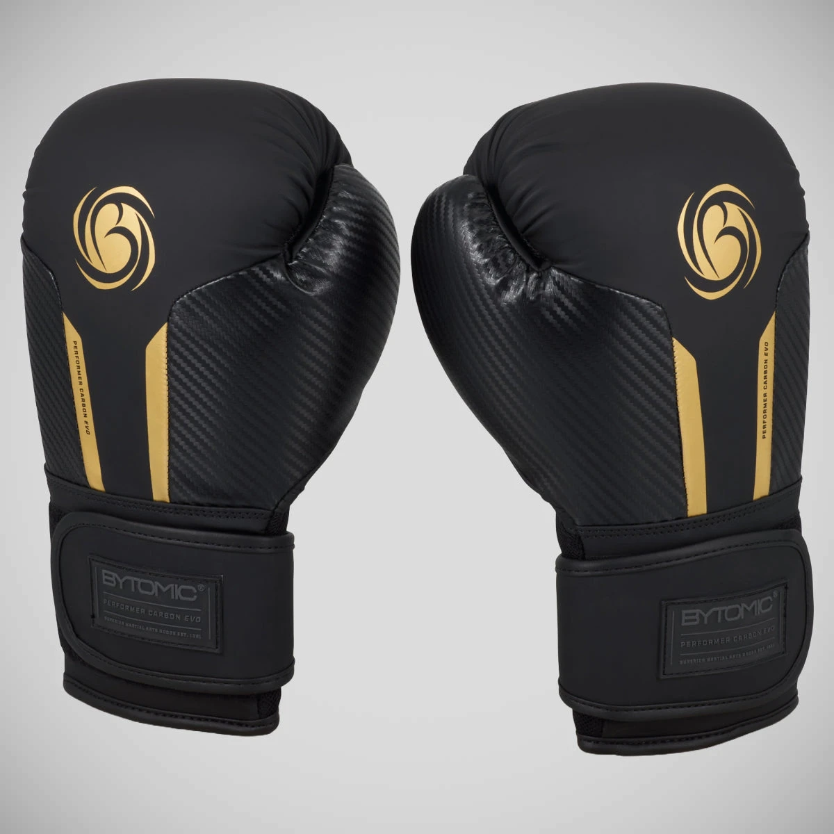 Black/Gold Bytomic Performer Carbon Evo Boxing Gloves