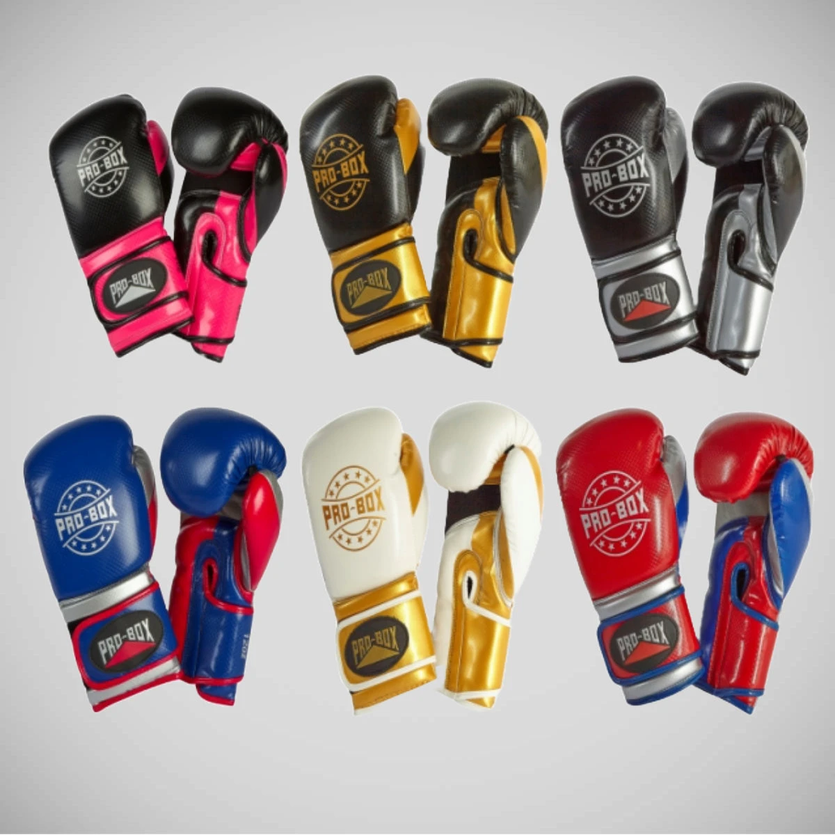 Black/Gold Pro-Box Champ Spar Boxing Gloves - Image 3