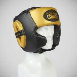 Black/Gold Pro-Box Pro-Spar Head Guard