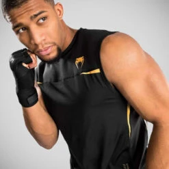 Black/Gold Venum Tempest 2.0 Dry Tech Tank Top