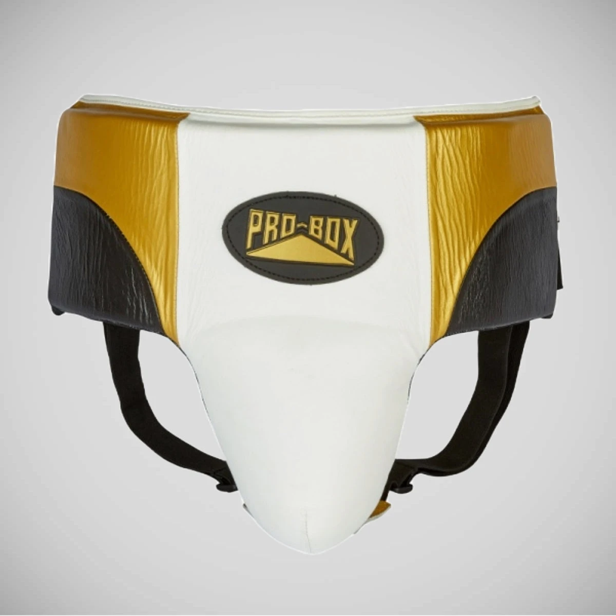 Black/Gold/White Pro-BoxPro-Spar Abdo Guard