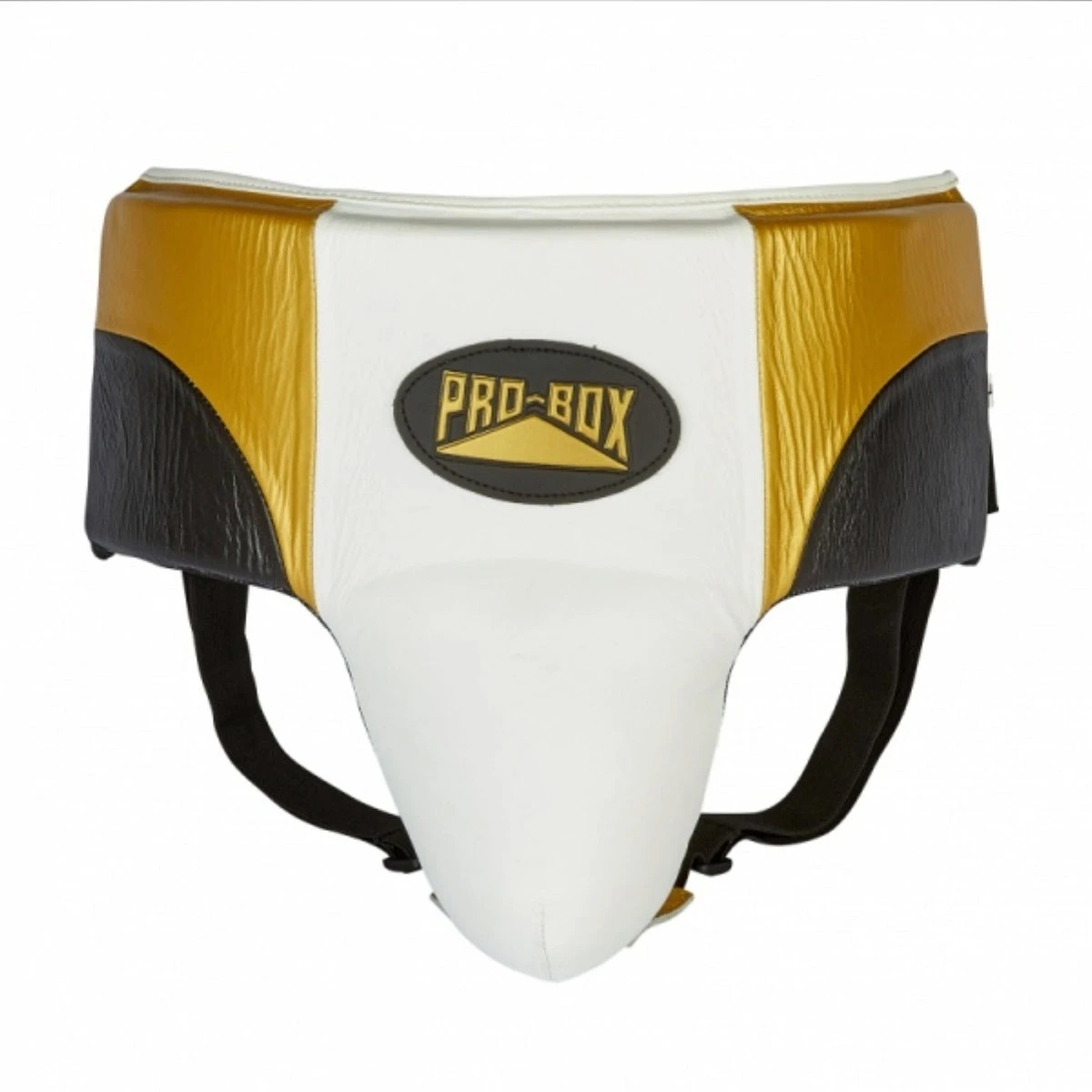 Black/Gold/White Pro-BoxPro-Spar Abdo Guard - Image 2