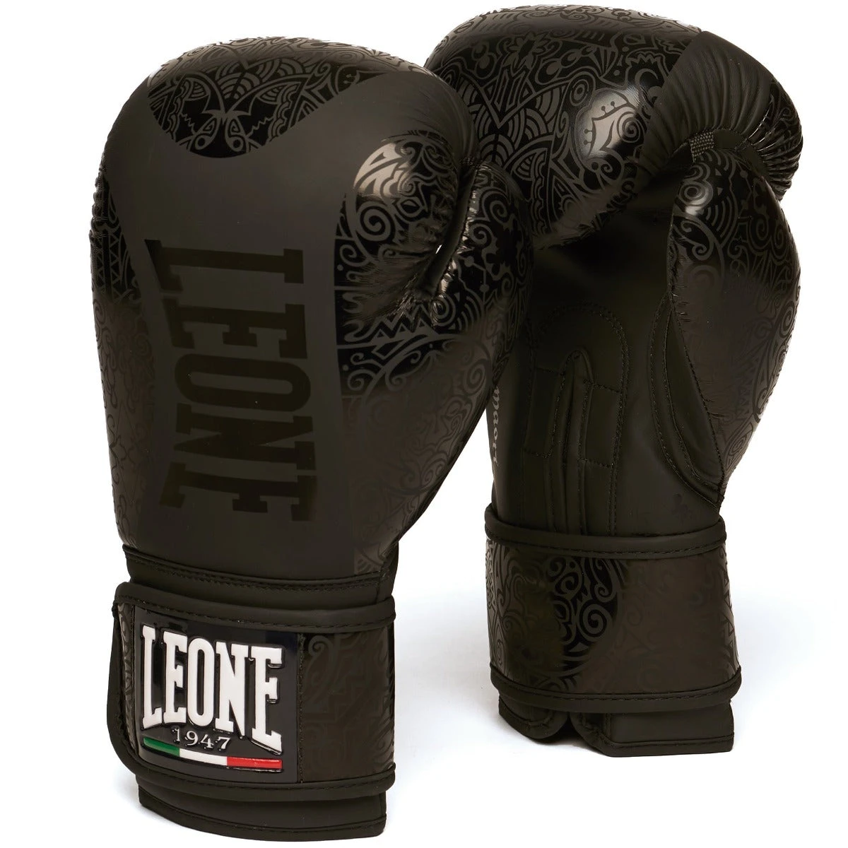 Black Leone Maori Boxing Gloves - Image 9