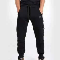 Black/Orange Venum S47 Joggers