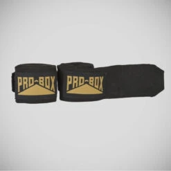 Black Pro-Box Senior AIBA Spec Stretch Hand Wraps