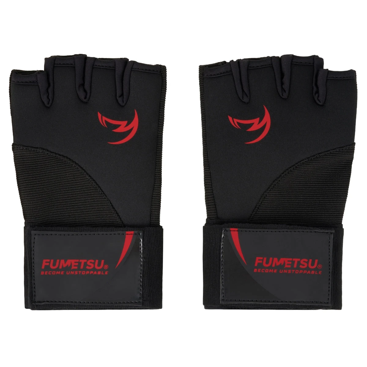 Black/Red Fumetsu Ghost S3 Quick Hand Wraps - Image 4
