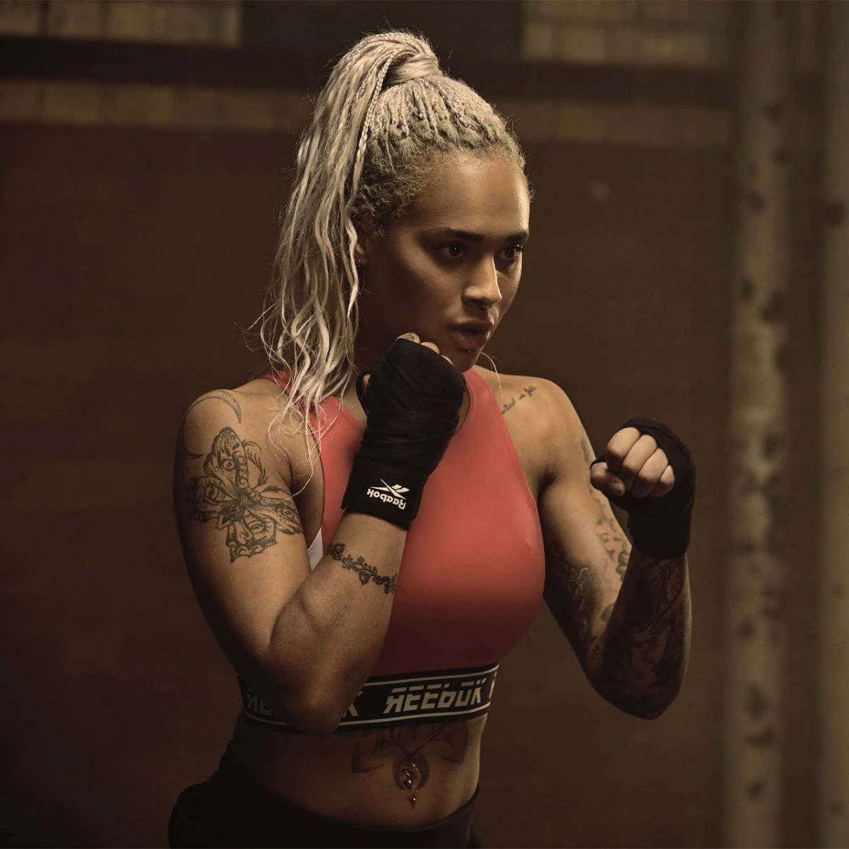 Black Reebok 2.5m Hand Wraps - Image 5