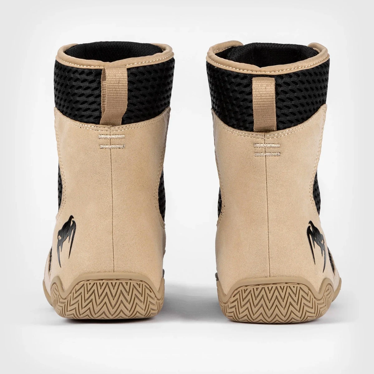 Black/Sand Venum Contender Boxing Shoes - Image 3