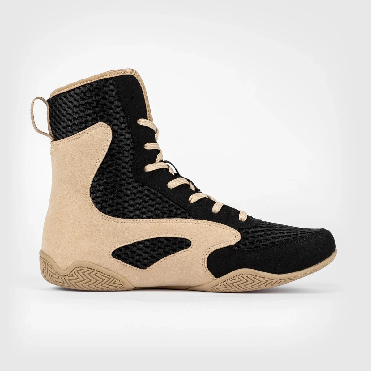 Black/Sand Venum Contender Boxing Shoes - Image 5