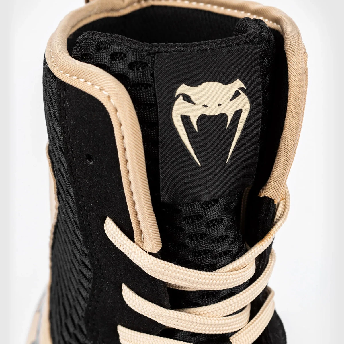 Black/Sand Venum Contender Boxing Shoes - Image 7
