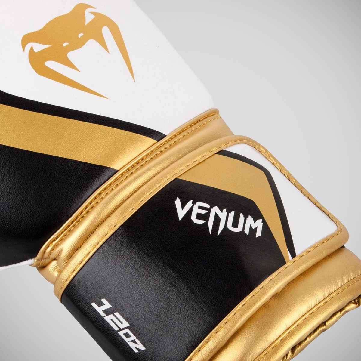 Black/White/Gold Venum Contender 2.0 Boxing Gloves - Image 3