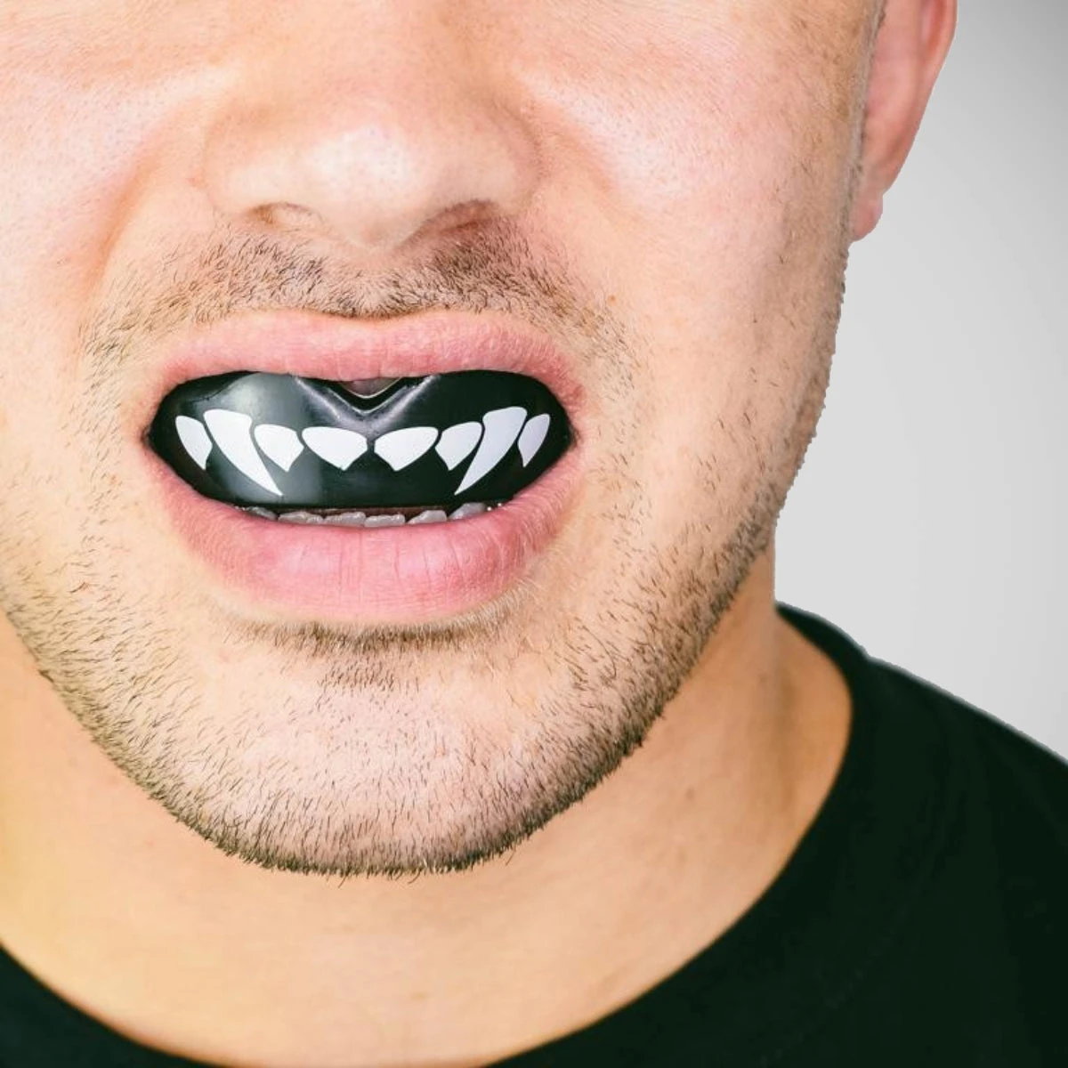 Black/White SafeJawz Extro Fangz Mouth Guard - Image 4