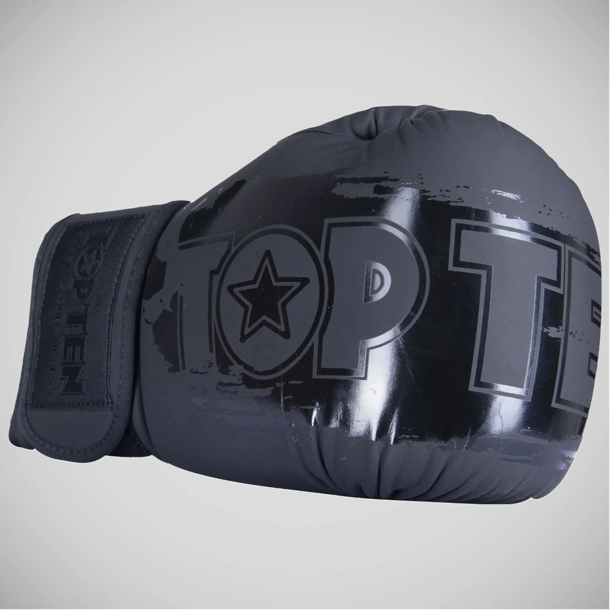 Black/Black Top Ten Power Ink Black'n'Black Boxing Gloves - Image 2