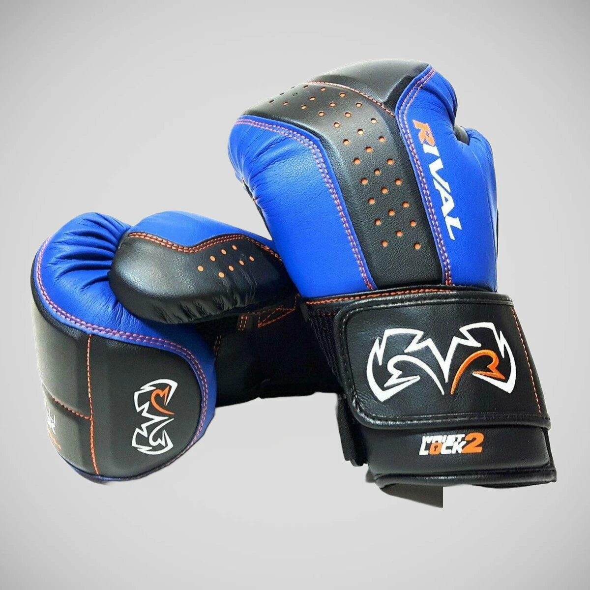 Black/Blue Rival RB10 Intelli-shock Bag Gloves