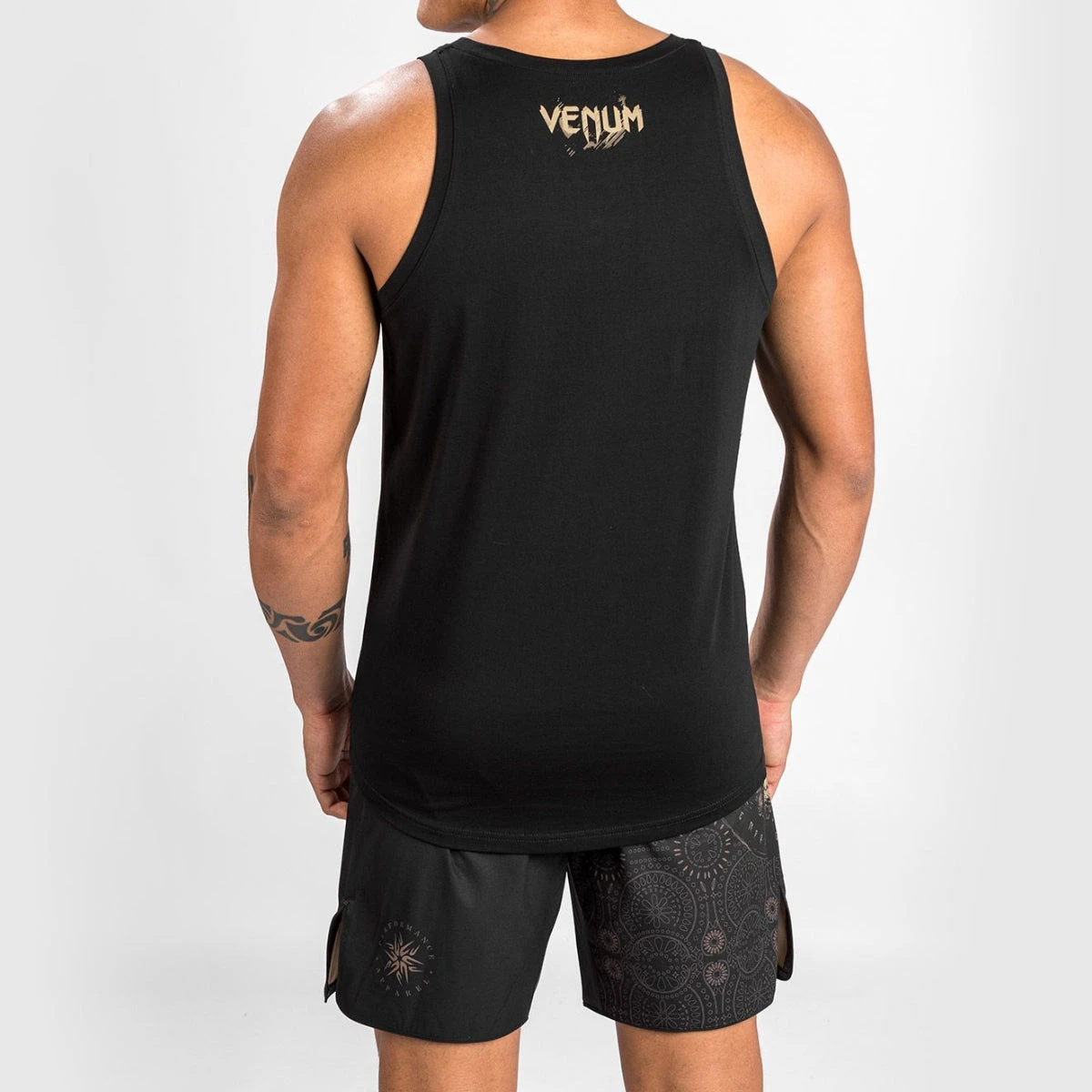 Black/Brown Venum Santa Muerte Dark Side Tank Top - Image 3