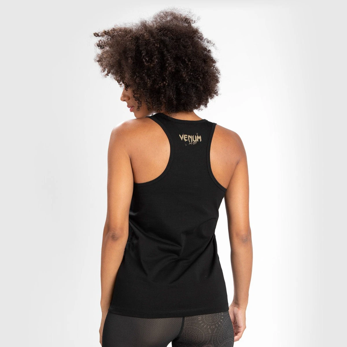 Black/Brown Venum Womens Santa Muerte Dark Side Tank Top - Image 5