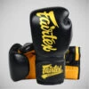 Black/Gold Fairtex BGV18 Super Boxing Gloves