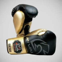 Black/Gold Rival RS100 Professional Sparring Gloves