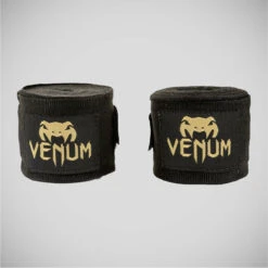Black/Gold Venum Kontact 4m Hand Wraps