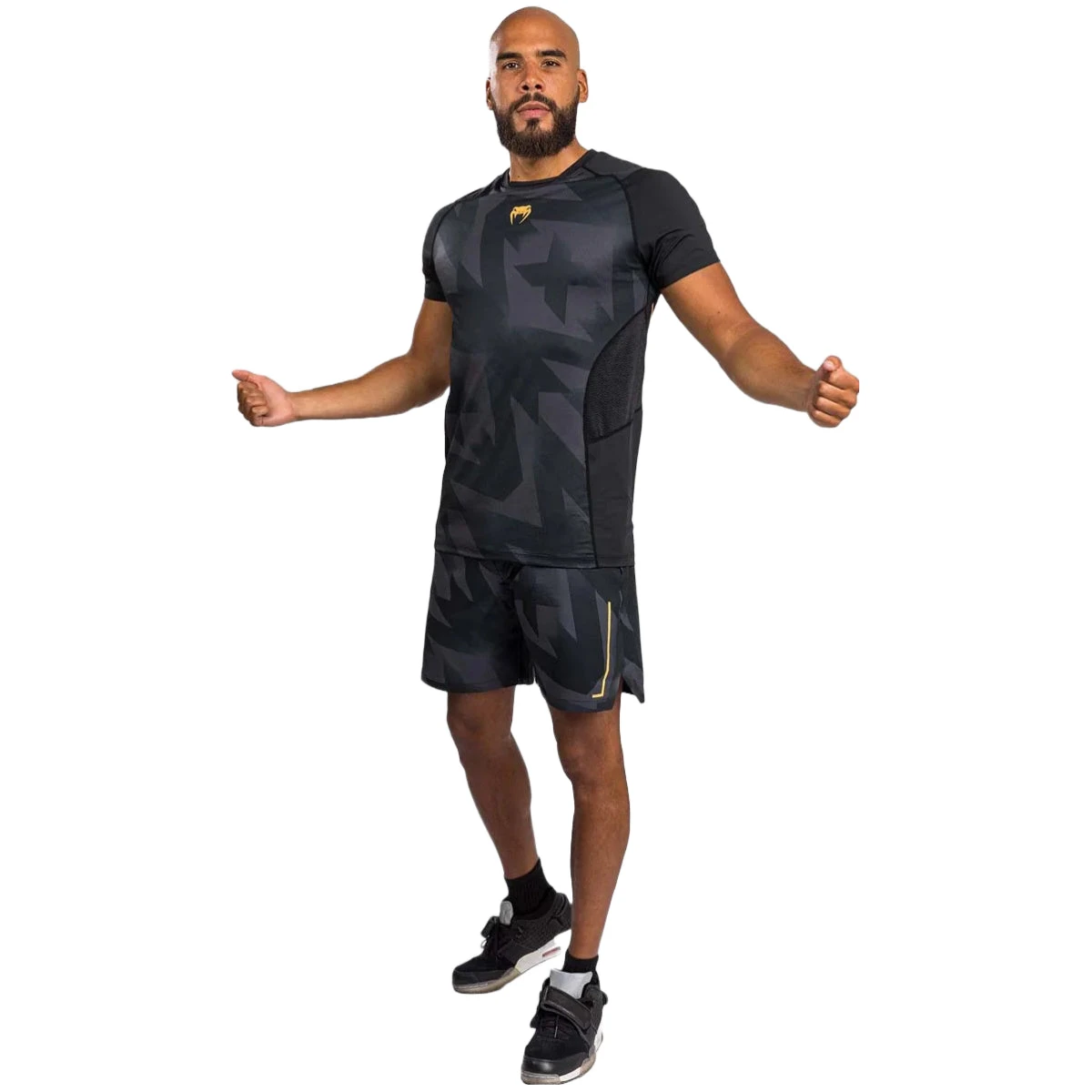 Black/Gold Venum Razor Dry Tech T-Shirt - Image 6