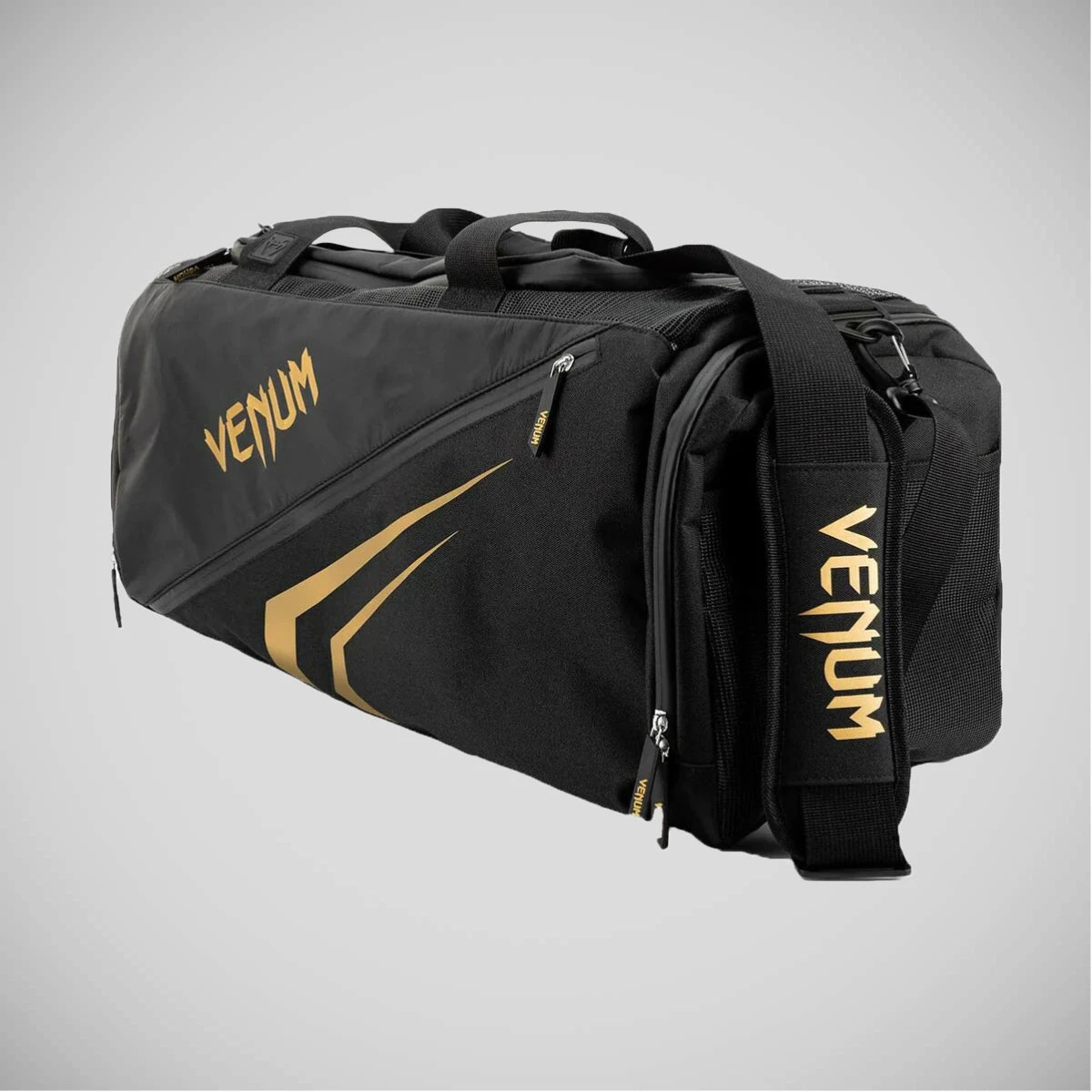 Black/Gold Venum Trainer Lite Evo Sports Bag - Image 2