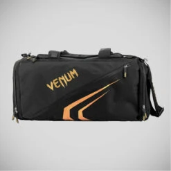 Black/Gold Venum Trainer Lite Evo Sports Bag