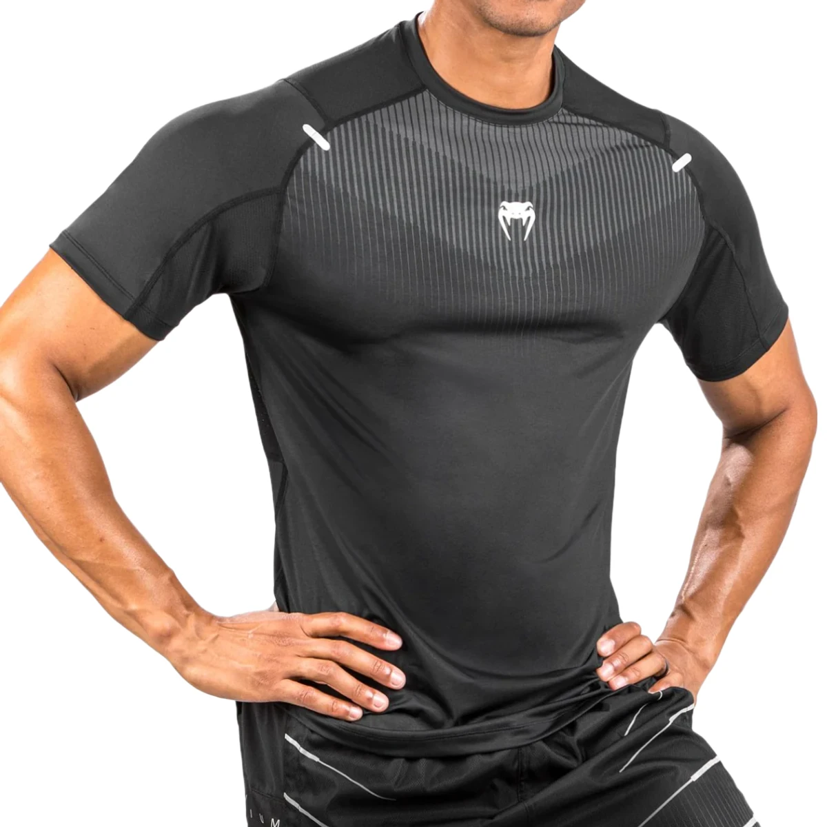 Black/Grey Venum Biomecha Dry Tech T-Shirt - Image 7
