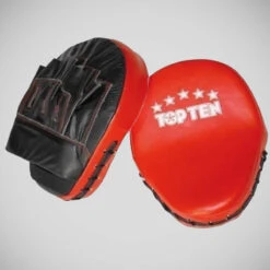 Black/Red Top Ten Focus Mitts