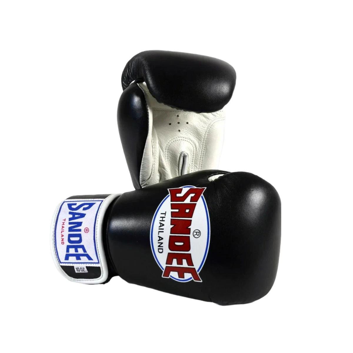Black Sandee Authentic Leather Boxing Gloves - Image 5