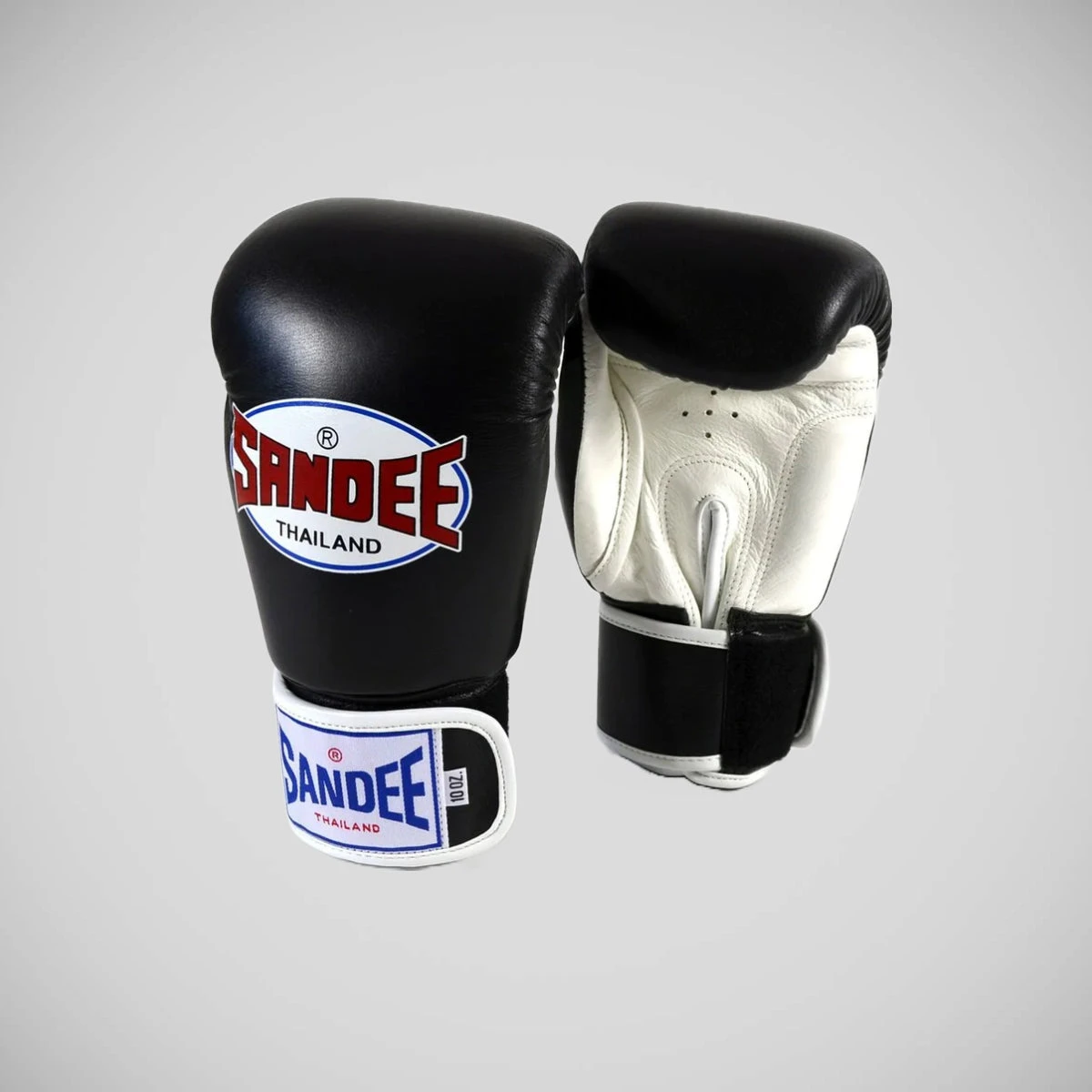 Black Sandee Authentic Leather Boxing Gloves - Image 2