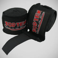 Black Top Ten Elastic Hand Wraps