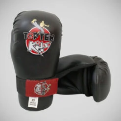Black Top Ten Kids Pointfighter Gloves One Size