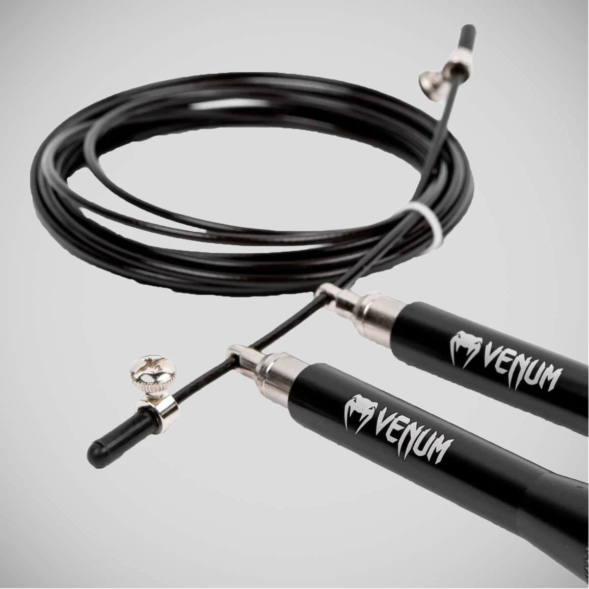 Black Venum Thunder Evo Jump Rope - Image 2
