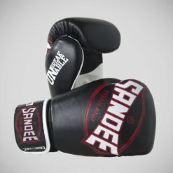 Black/White/Red Sandee Cool-Tec 3-Tone Kids Boxing Gloves
