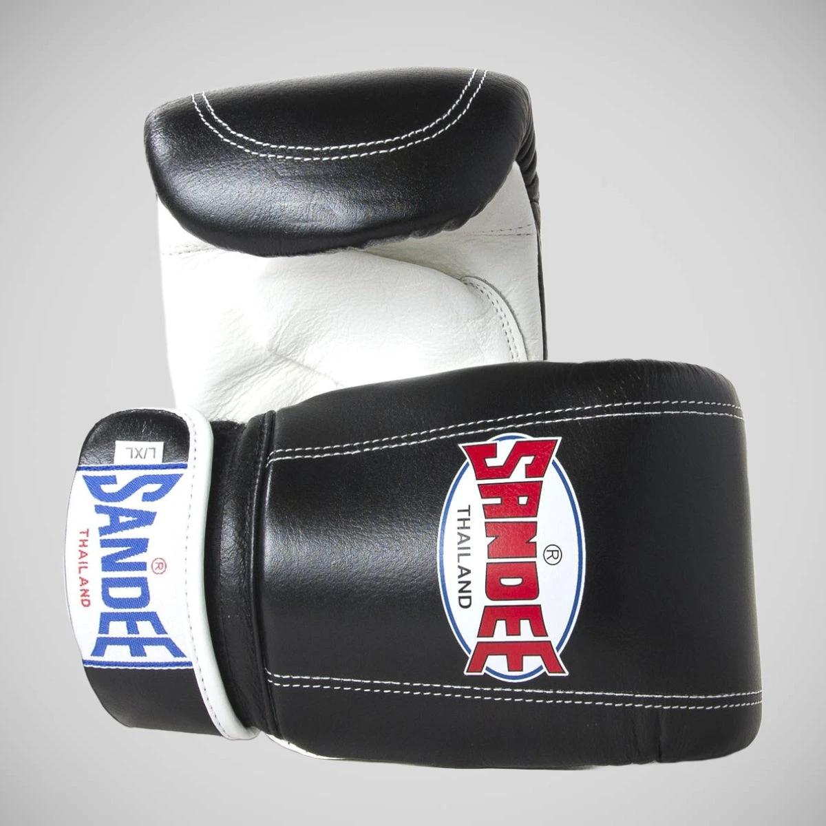 Black/White Sandee Leather Bag Gloves