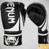 Black/White Venum Challenger 2.0 Kids Boxing Gloves