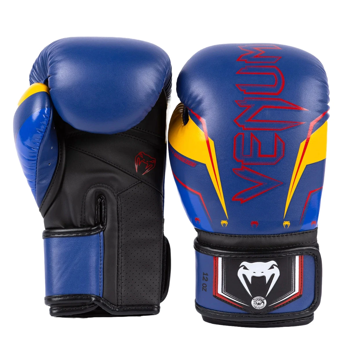 Blue/Yellow Venum Elite Evo Boxing Gloves - Image 8