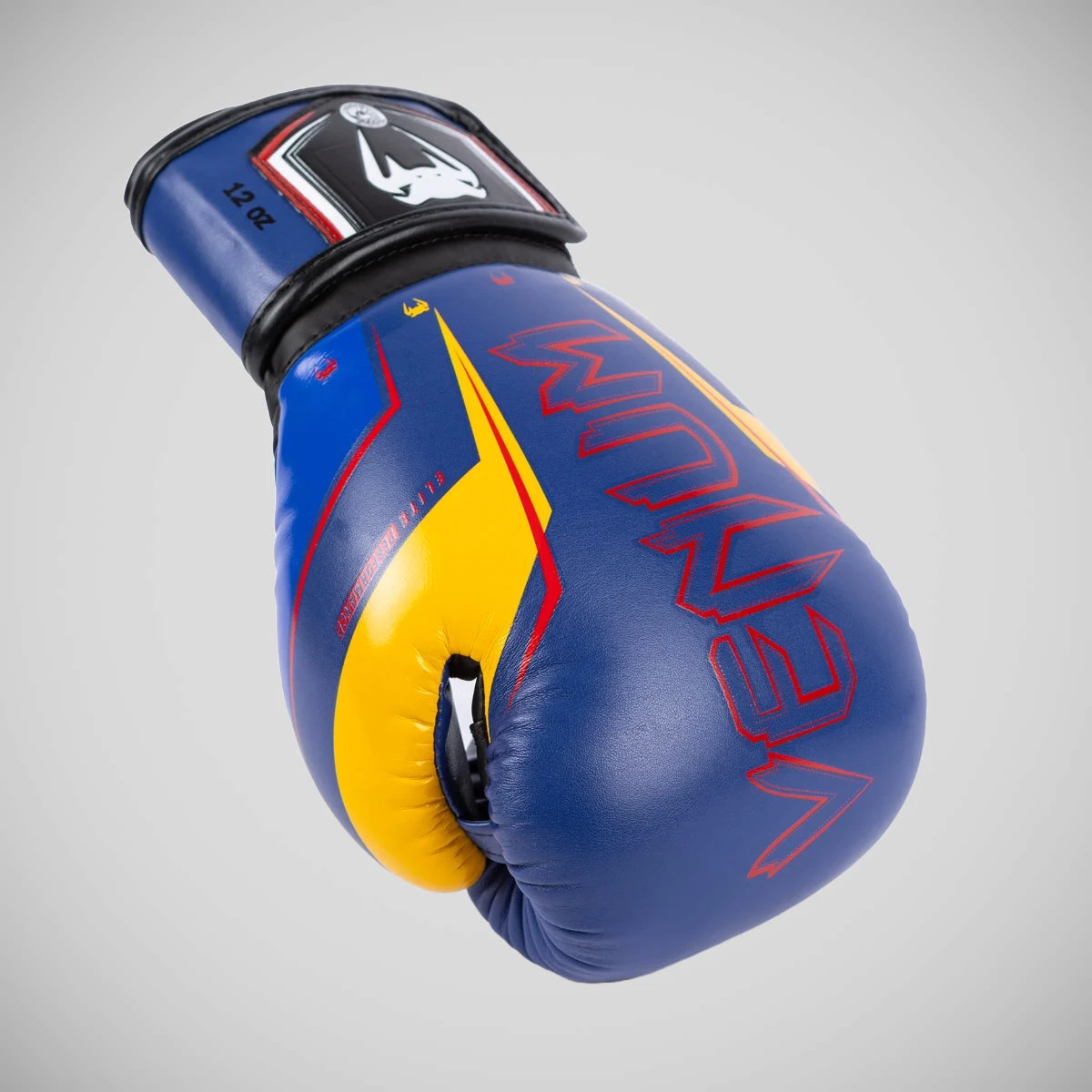 Blue/Yellow Venum Elite Evo Boxing Gloves - Image 5