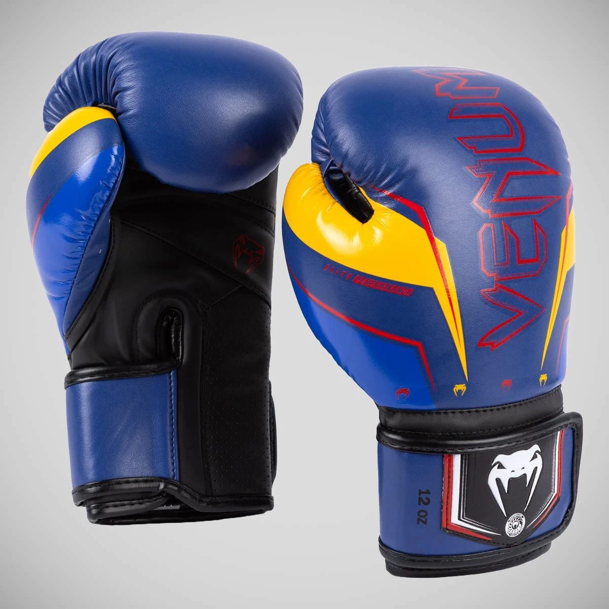Blue/Yellow Venum Elite Evo Boxing Gloves - Image 4