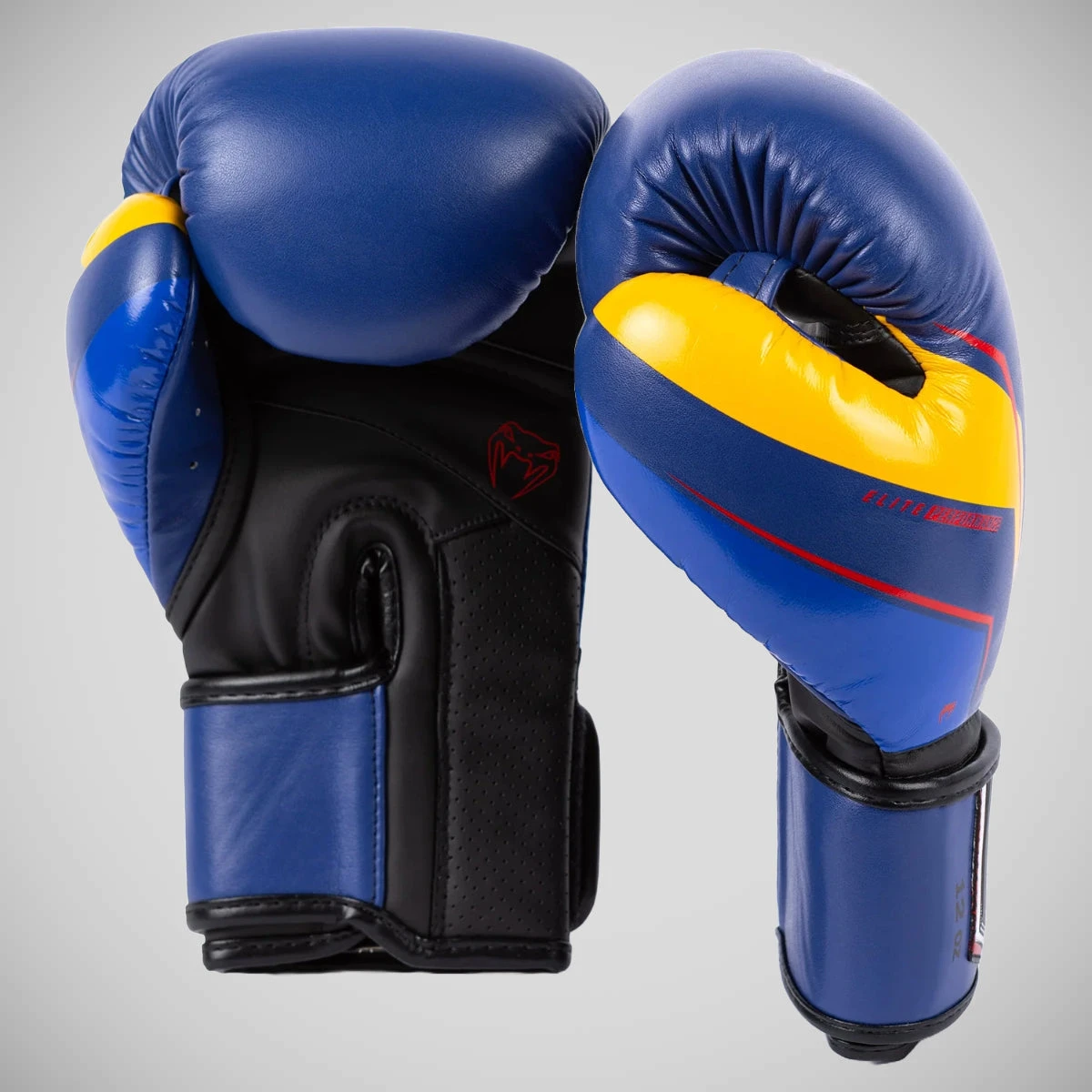 Blue/Yellow Venum Elite Evo Boxing Gloves - Image 3