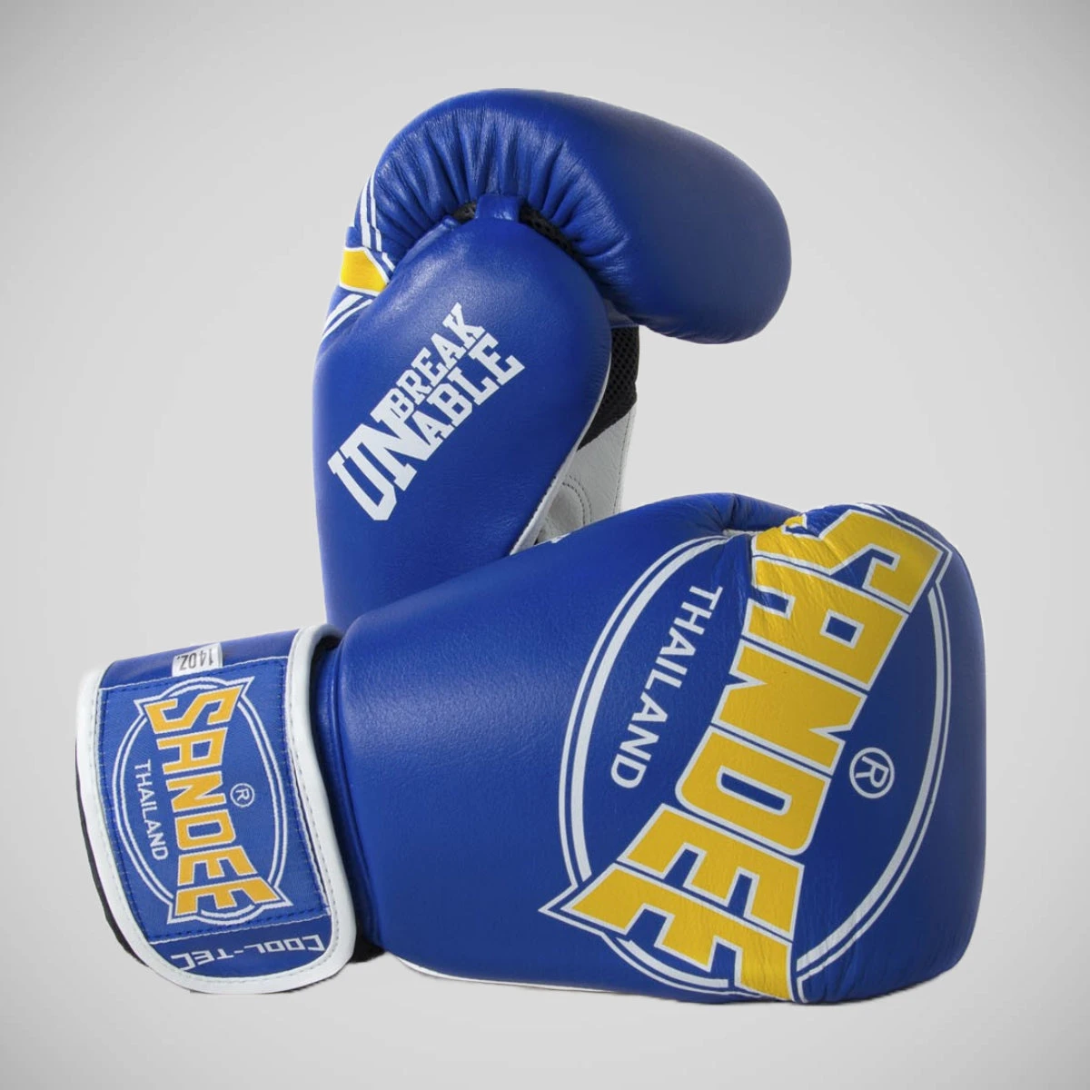 Blue/Yellow/White Sandee Cool-Tec 3-Tone Kids Boxing Gloves