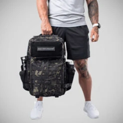 Black Camo Built For Athletes Large Gym Backpack