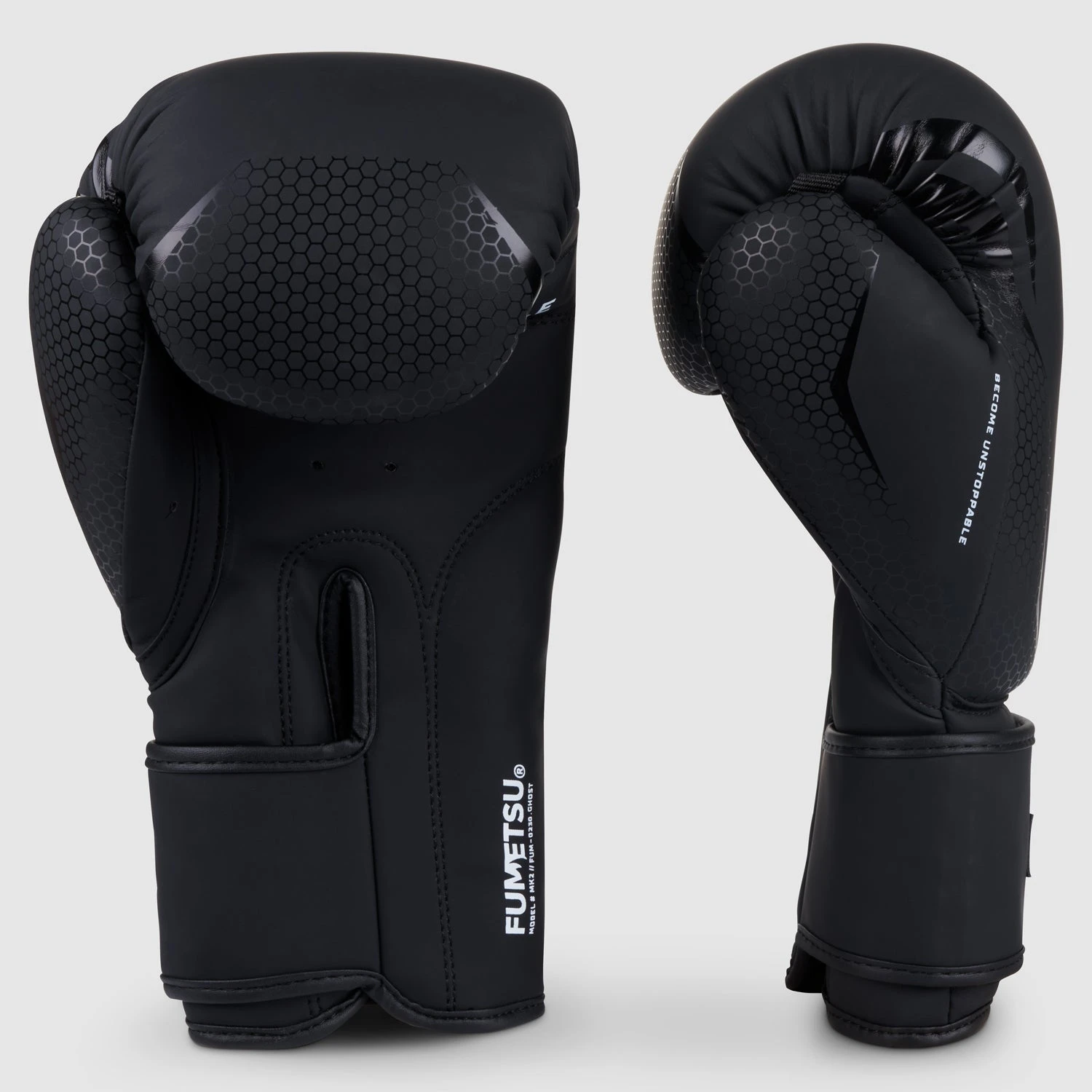Black/Black Fumetsu Ghost MK2 Boxing Gloves - Image 2