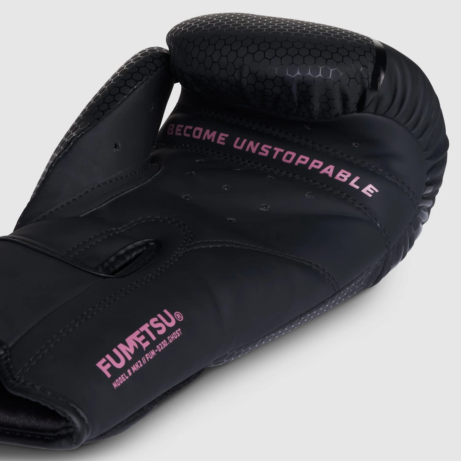 Black/Rose Fumetsu Ghost MK2 Boxing Gloves - Image 4