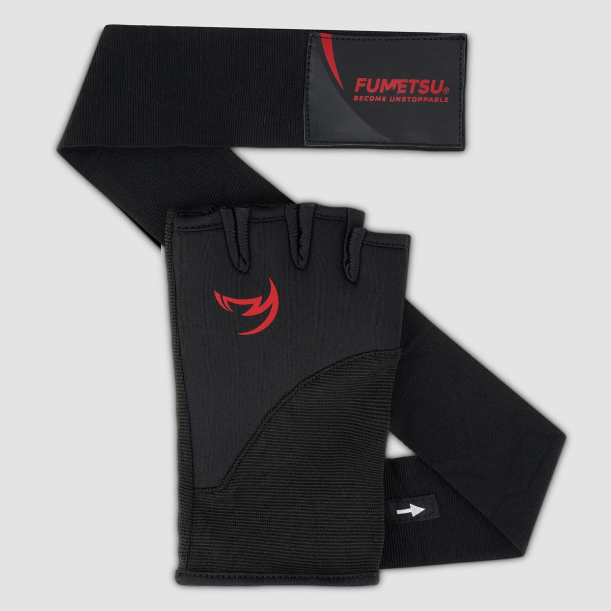 Black/Red Fumetsu Ghost S3 Quick Hand Wraps - Image 3
