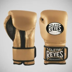 Gold Cleto Reyes Velcro Boxing Gloves